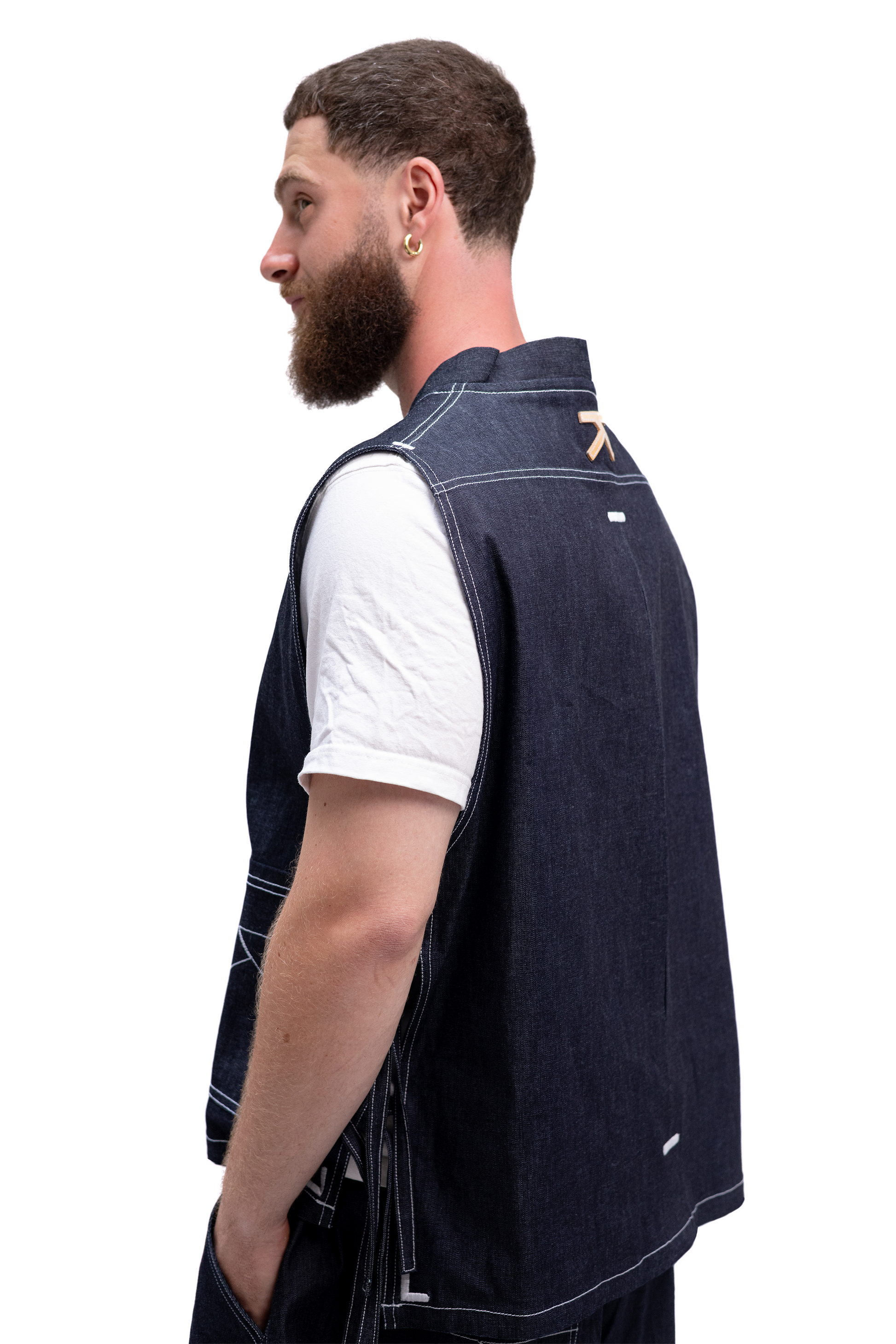 Tablier Denim à nœud