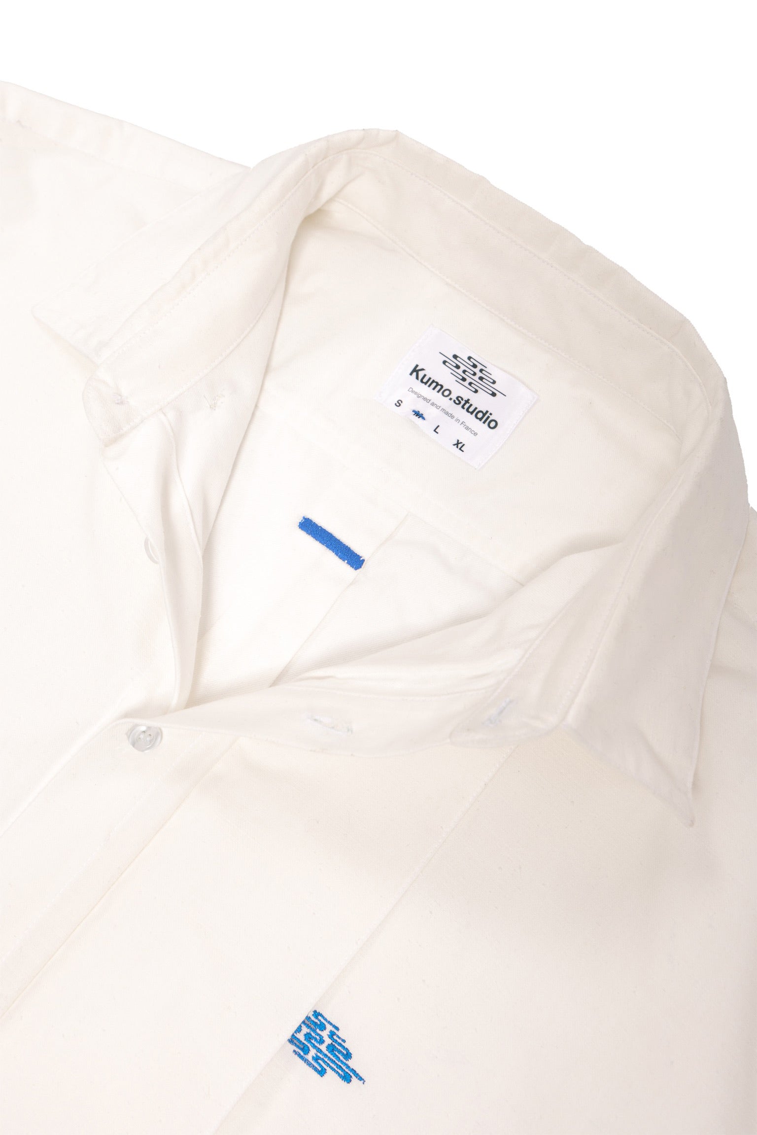 Chemise à rabat  en coton japonais venant de la région de Okayama, fait en France, Made in France – Kumo.studio
