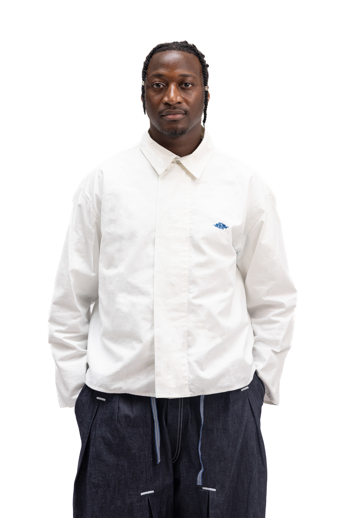 Chemise en coton à rabat japonais venant de la région de Okayama, fait en France, Made in France – Kumo.studio