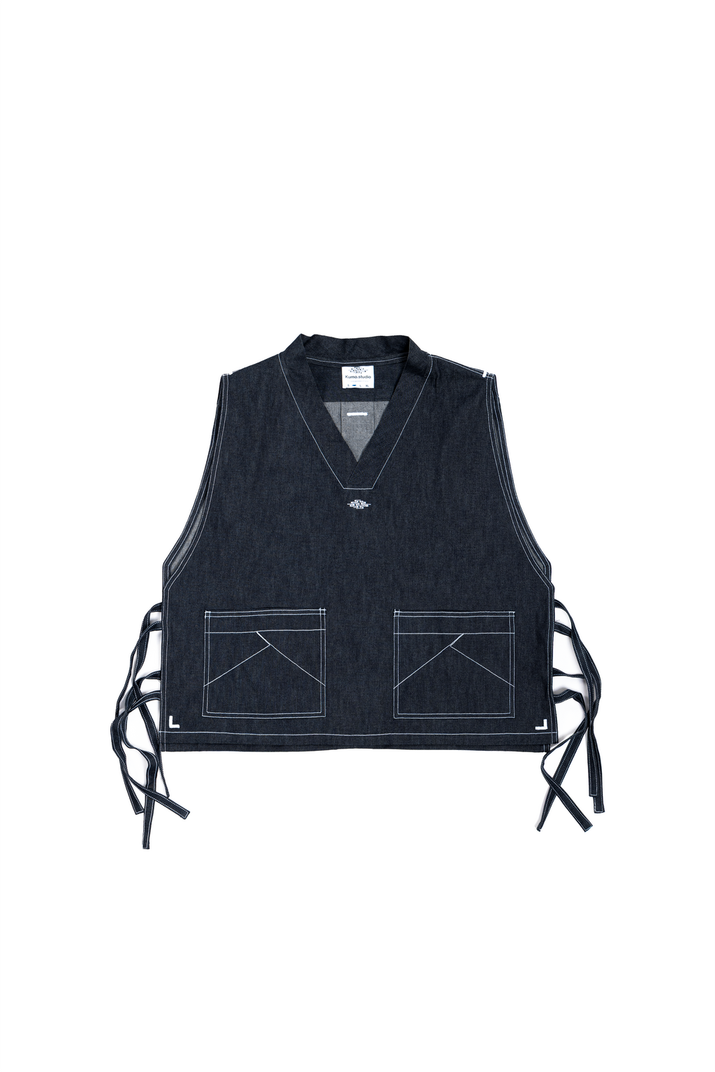 Tablier Denim à nœud