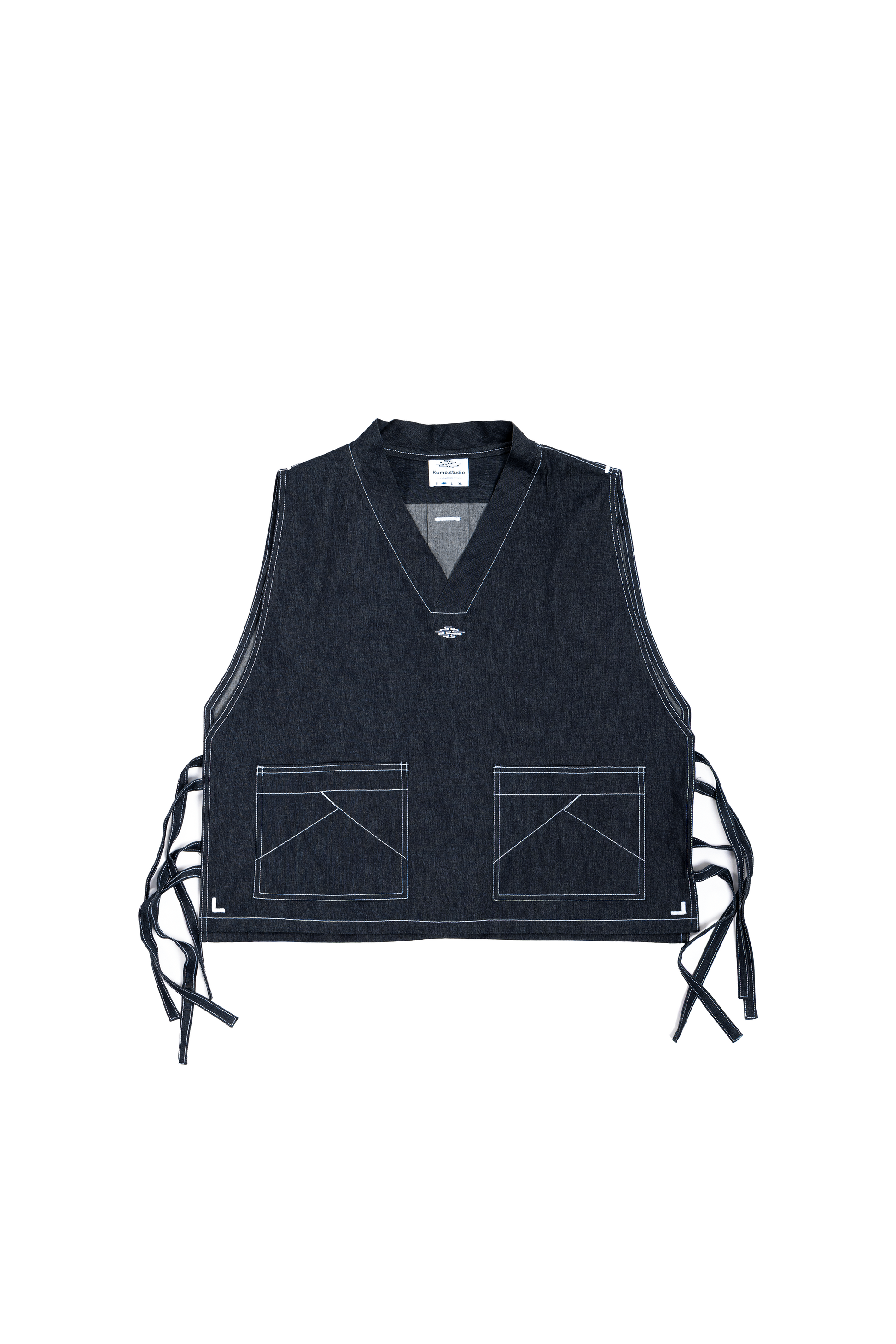 Tablier Denim à nœud