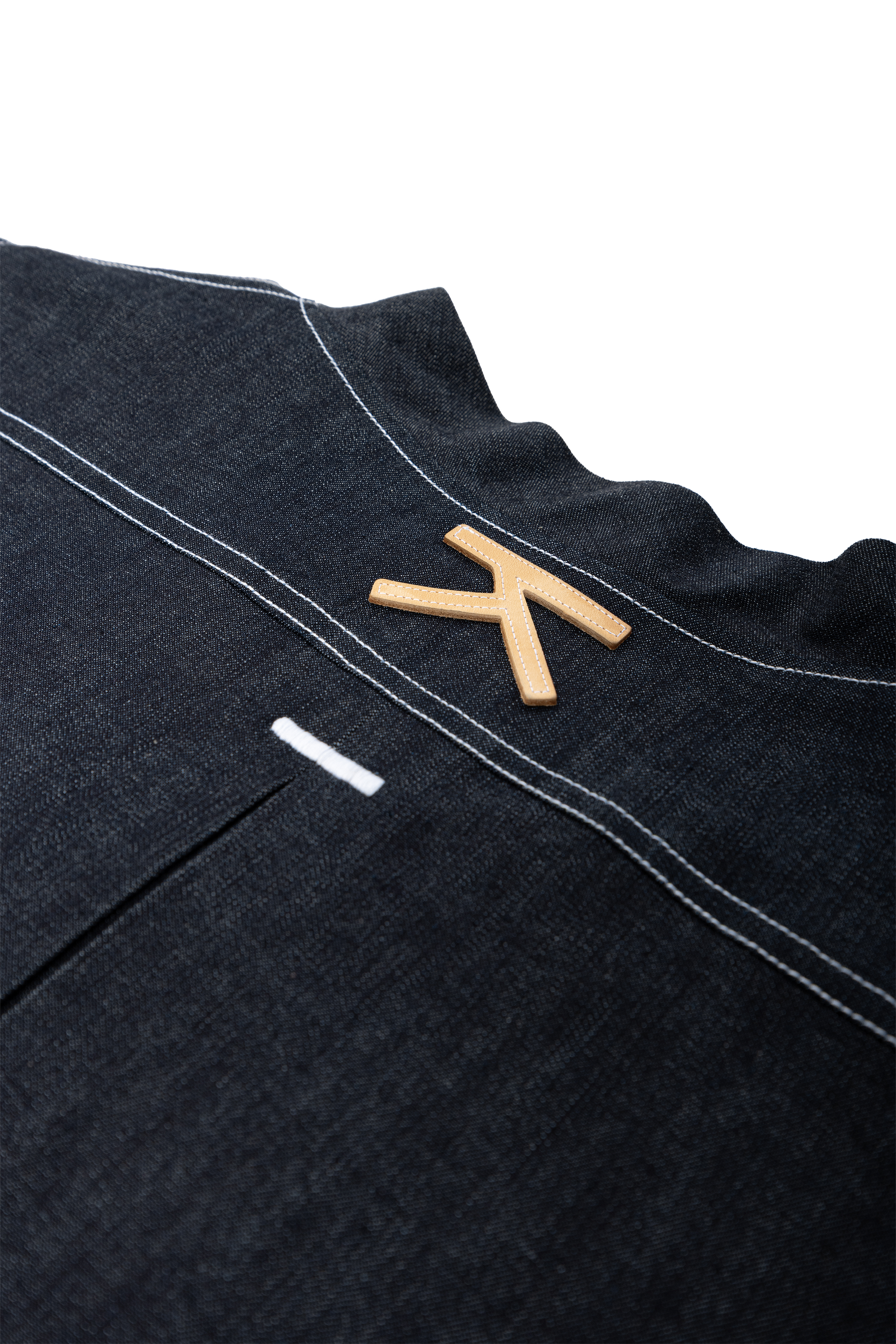 Tablier Denim à nœud