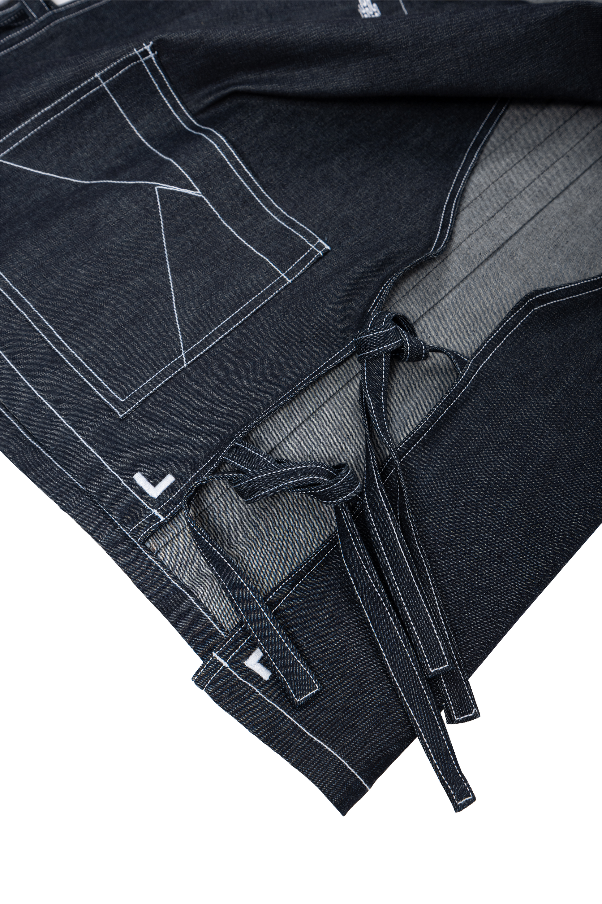 Tablier Denim à nœud