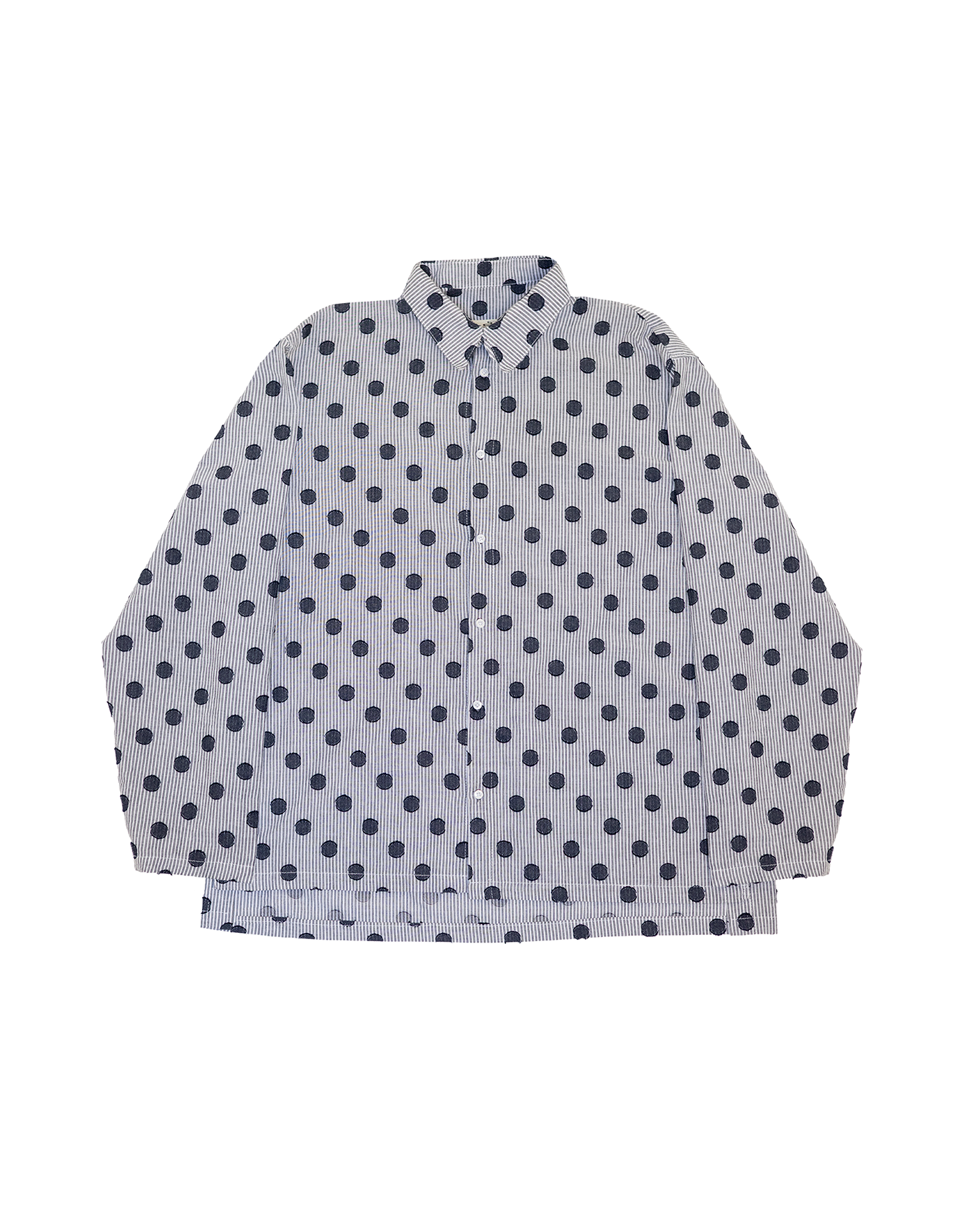 Polka-dot and striped shirt