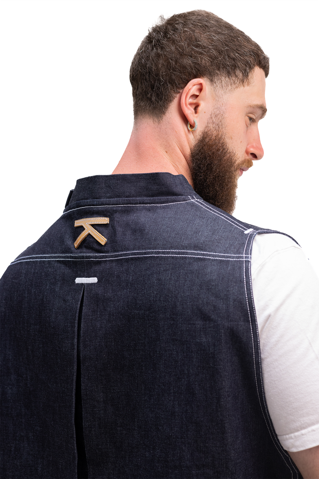 Tablier Denim à nœud