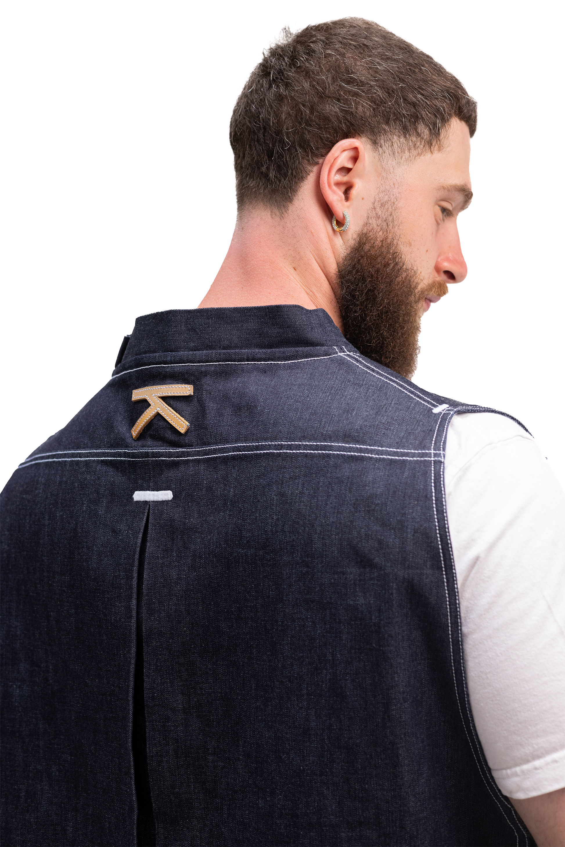 Tablier Denim à nœud