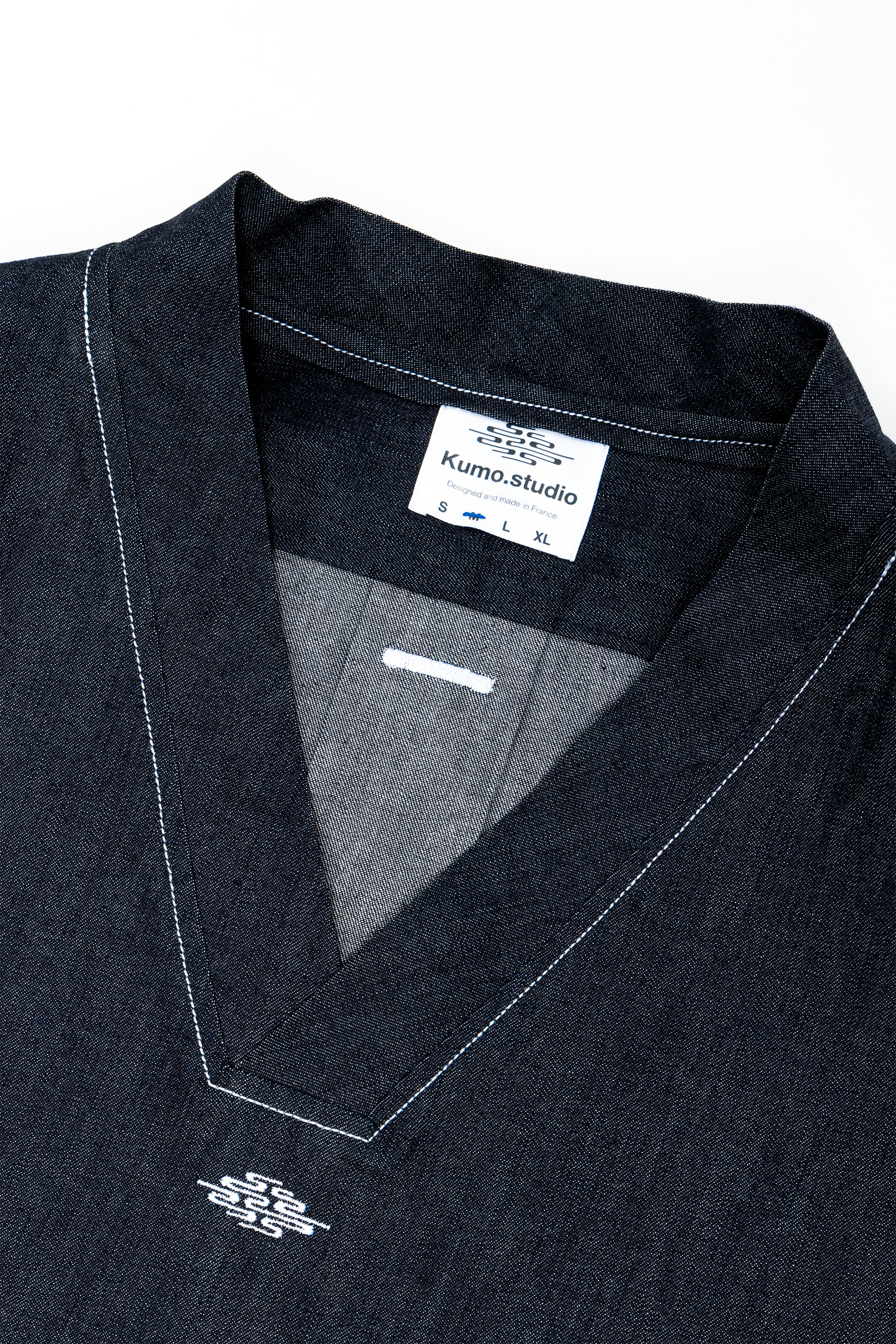 Tablier Denim à nœud