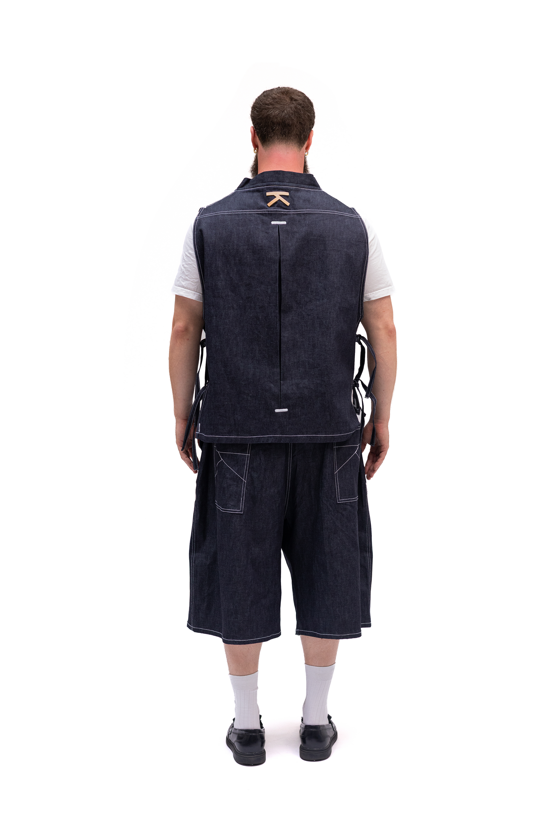 Tablier Denim à nœud