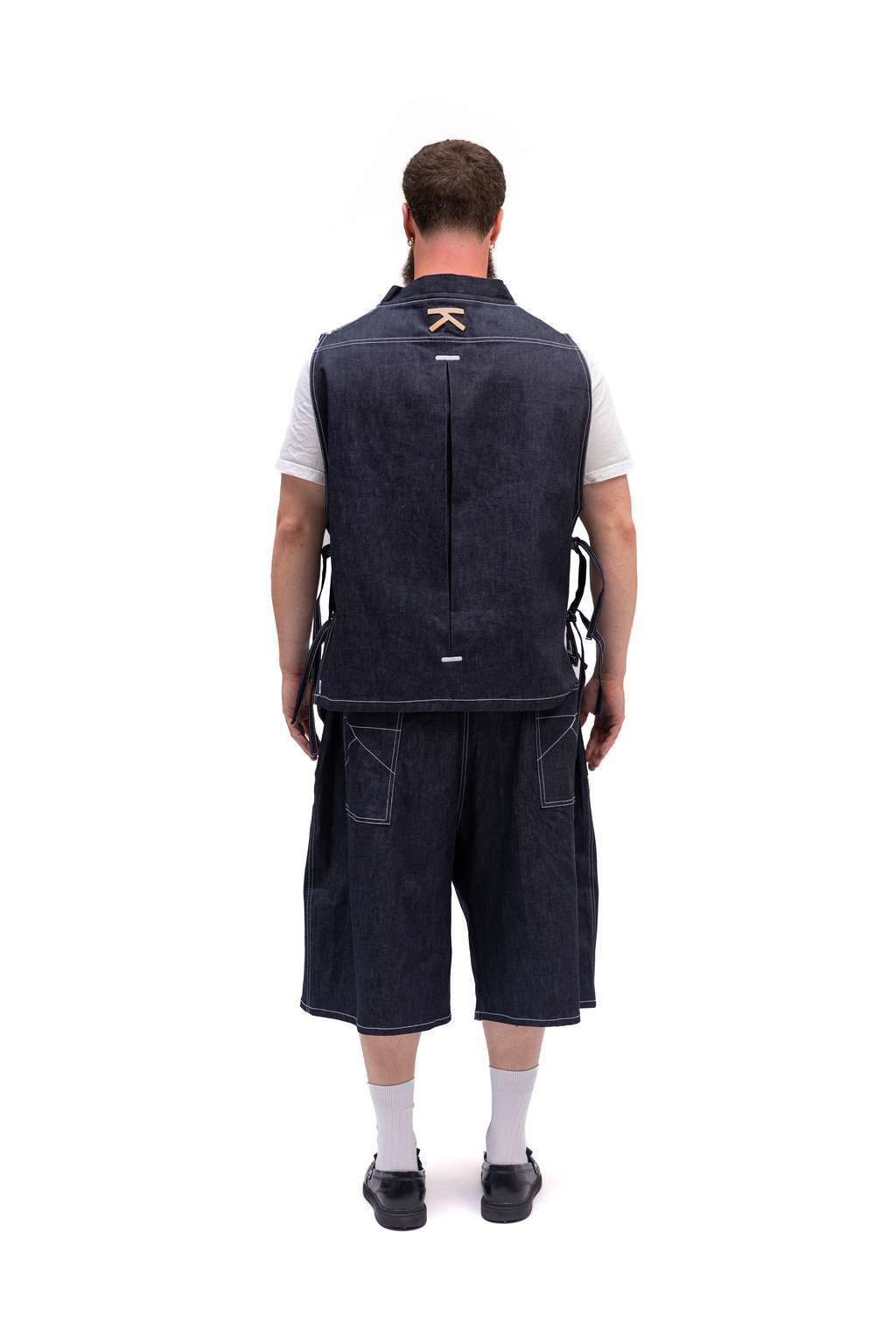 Tablier Denim à nœud