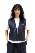 Kimono boxy Denim sans manches